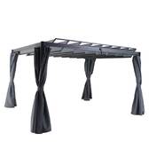 Cortinas para pérgola BELIZE Ardósia Para BELIZE 4 x 3 m - L. 214 x A. 330 cm - Poliéster Ardósia