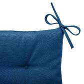 Almofada de cadeira quadrada 4 pontos KORAI Azul índigo 40 x 40 cm - Poliéster Azul índigo