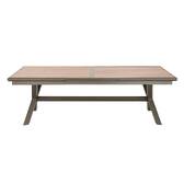 Mesa de jardim extensível AXIOME efeito madeira Honey / Praline 12 lugares - Alumínio tratado com epóxi Mel / Praliné