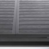 Mesa de jardim extensível AXIOME Ardósia granulada 12 lugares - Alumínio tratado com epóxi Ardósia de granito