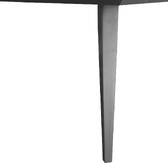 Mesa de jardim retangular LAMBADA Cerâmica / Grafite 8 lugares - Aço tratado com epóxi e eletrodeposição, Cerâmica Cerâmica / Grafite