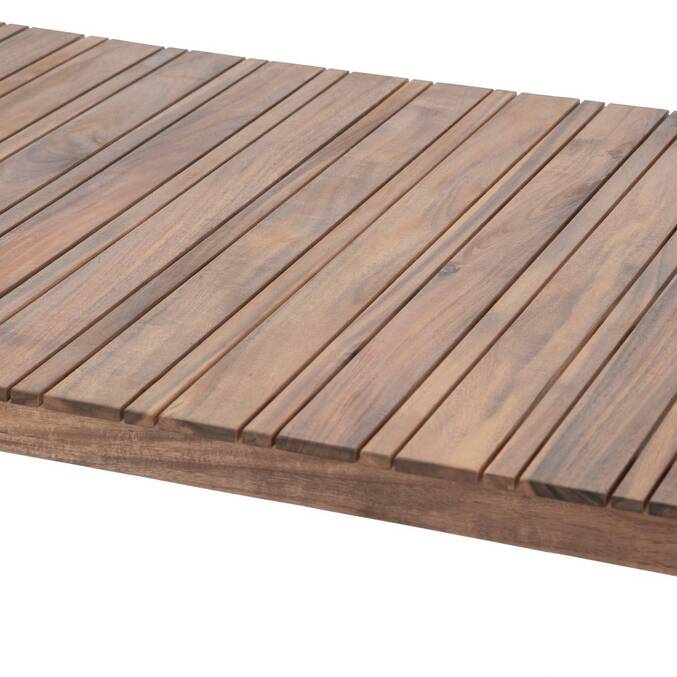 Mesa de jardim retangular TIWI Acácia 8 lugares - Acácia certificada FSC® Acácia