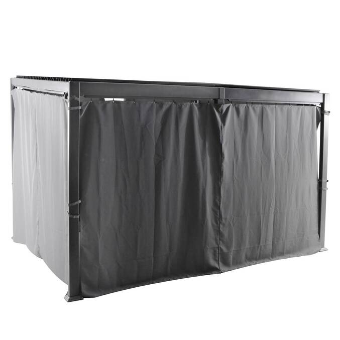 Cortinas para pérgola bioclimática AVILA Ardósia Para AVILA 4 x 3 m - Poliéster3445
