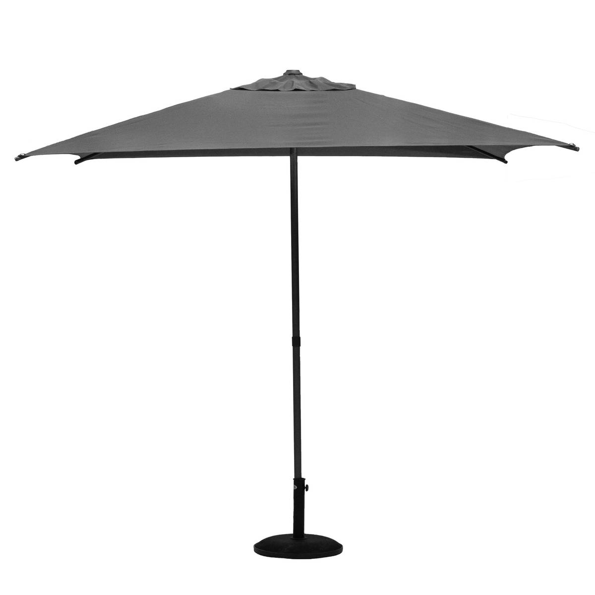 Guarda-sol central quadrado inclinável SOYA Ardósia 2,5 x 2,5 m - Aço, Poliéster Ardósia