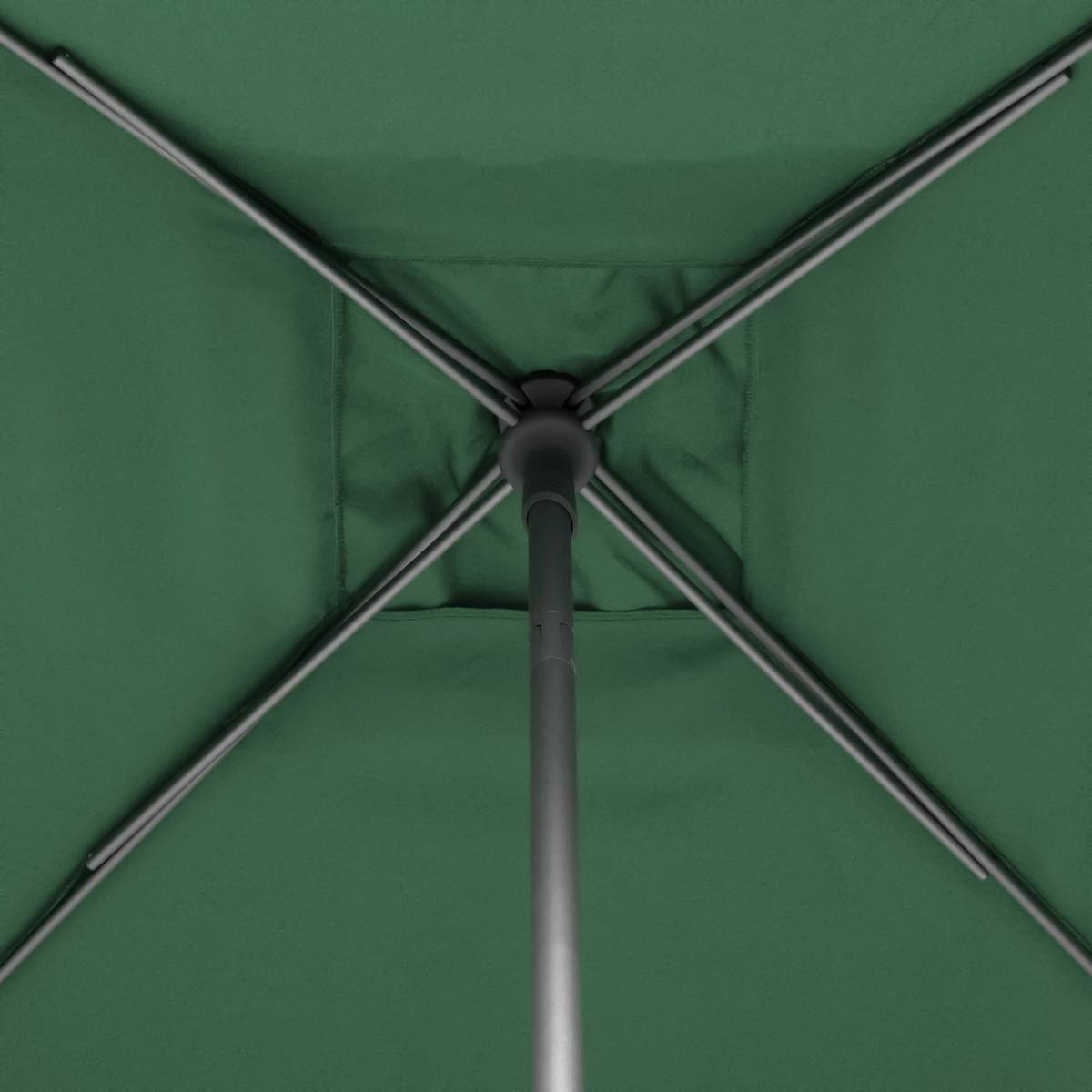 Guarda-sol central quadrado inclinável SOYA Verde oliva 2,5 x 2,5 m - Aço, Poliéster Verde-oliva