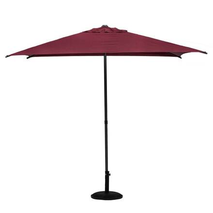 Guarda-sol central quadrado inclinável SOYA Bordéus 2,5 x 2,5 m - Aço, Poliéster