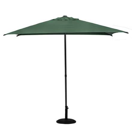 Guarda-sol central quadrado inclinável SOYA Verde oliva 2,5 x 2,5 m - Aço, Poliéster