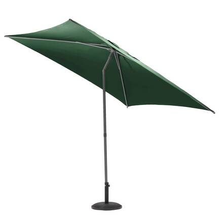 Guarda-sol central quadrado inclinável SOYA Verde oliva 2,5 x 2,5 m - Aço, Poliéster