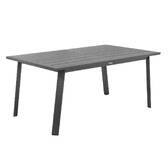 Mesa de jardim extensível PAVANE Grafite 10 lugares - Alumínio tratado com epóxi Grafite