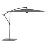 Guarda-sol lateral quadrado MANOA Ardósia 2,5 x 2,5 m - Alumínio com tratamento epóxi, Aço, Poliéster Ardósia