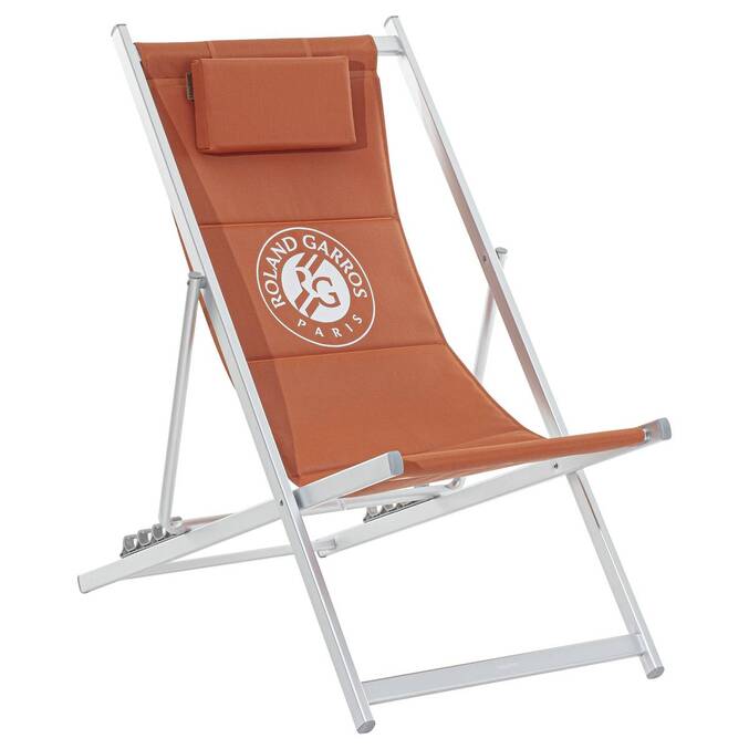 Espreguiçadeira de lona Porte dAuteuil Terra batida 4 posições - Roland-Garros x Hespéride3680