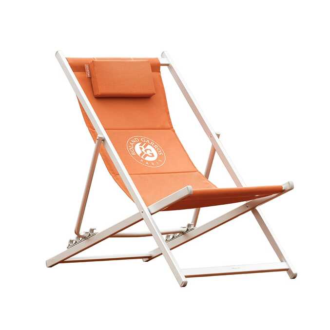 Espreguiçadeira de lona Porte dAuteuil Terra batida 4 posições - Roland-Garros x Hespéride3680
