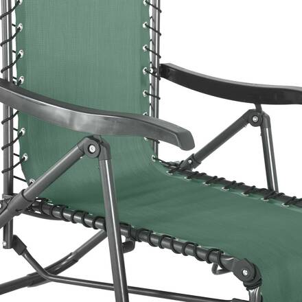 Poltrona relax de jardim SILOS Verde oliva 5 posições - Aço tratado com epóxi, Texaline