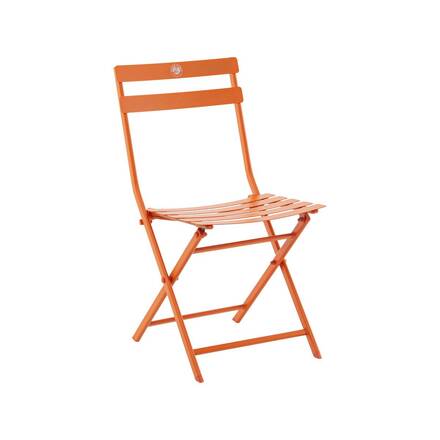 Conjunto de 2 cadeiras de jardim dobráveis GREENSBORO Terracota Roland-Garros x Hespéride - Aço tratado com epóxi