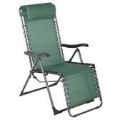 Poltrona relax de jardim SILOS Verde oliva 5 posições - Aço tratado com epóxi, Texaline Verde-oliva