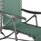 Poltrona relax de jardim SILOS Verde oliva 5 posições - Aço tratado com epóxi, Texaline Verde-oliva