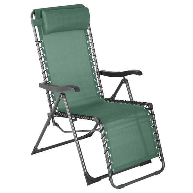 Poltrona relax de jardim SILOS Verde oliva 5 posições - Aço tratado com epóxi, Texaline3660