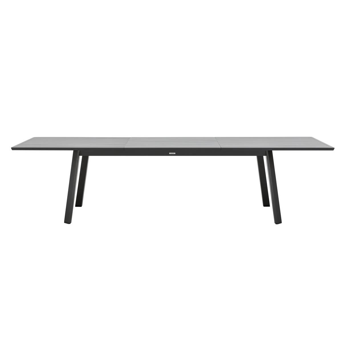 Mesa de jardim extensível PAVANE Grafite 12 lugares - Alumínio tratado com epóxi Grafite