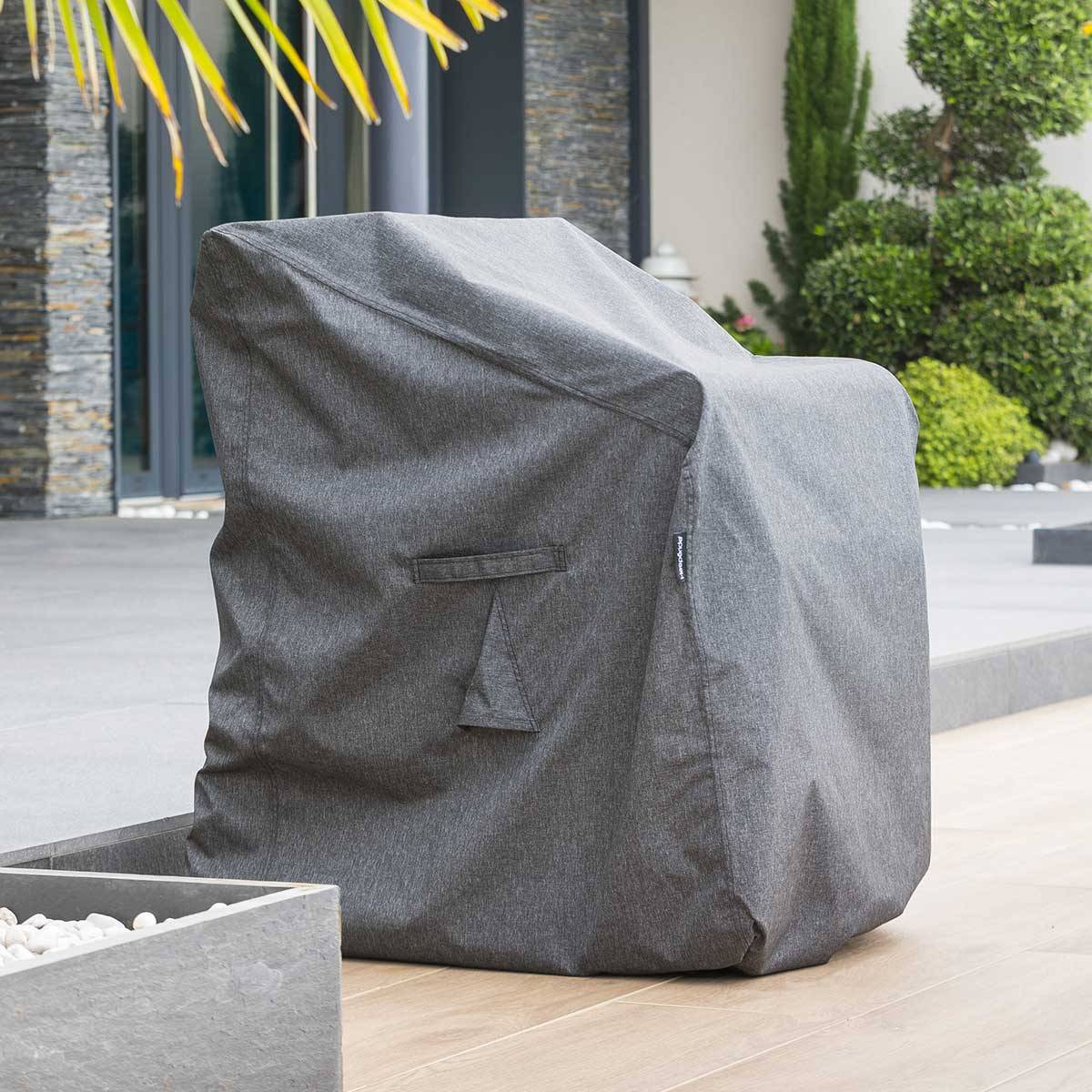 Capa de proteção HAMBO para pilha de cadeiras Cinza 120 x 70 x 70 cm - Poliéster Cinza