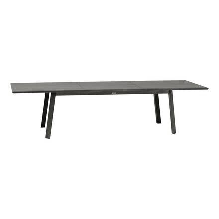 Mesa de jardim extensível PAVANE Grafite 12 lugares - Alumínio tratado com epóxi