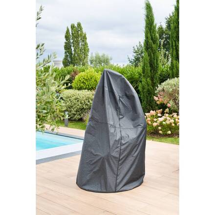 Capa de proteção HAMBO para cadeira suspensa tipo ovo Cinzento 205 x 125 x 125 cm - Poliéster