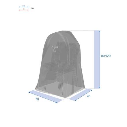 Capa de proteção HAMBO para pilha de cadeiras Cinza 120 x 70 x 70 cm - Poliéster