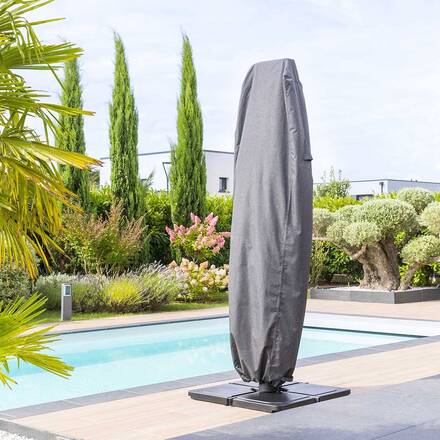 Capa de proteção HAMBO para guarda-sol lateral Cinza S 210 x 60 x 30 cm - Poliéster