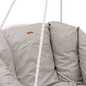 Cadeira suspensa de relaxamento CORDESSA Avelã Aço tratado com epóxi, Poliéster Bege