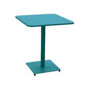 Mesa de jardim quadrada PHUKET Azul petróleo 2 lugares - Aço tratado com epóxi, Tratamento anticorrosão reforçado Azul pato