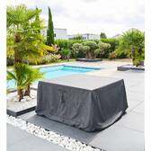 Capa de proteção HAMBO para mesa quadrada Cinza M 165 x 165 x 80 cm - Poliéster Cinza