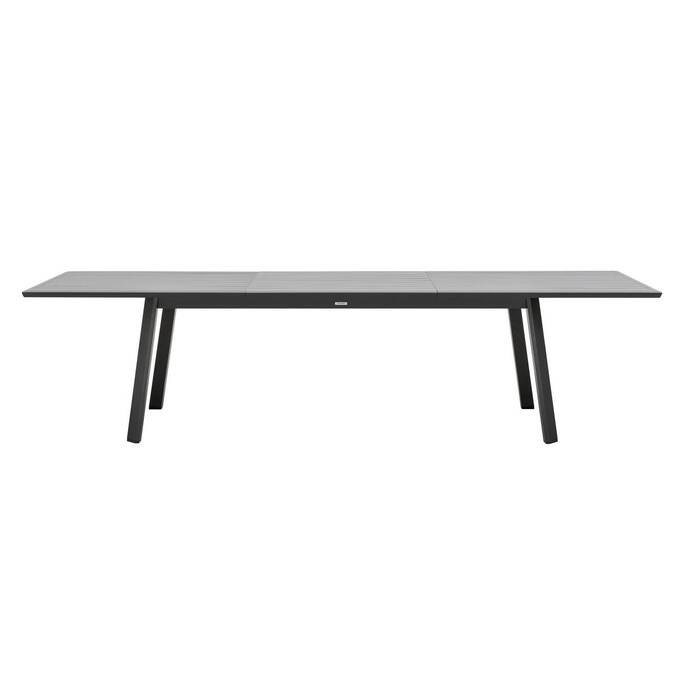 Mesa de jardim extensível PAVANE Grafite 12 lugares - Alumínio tratado com epóxi Grafite