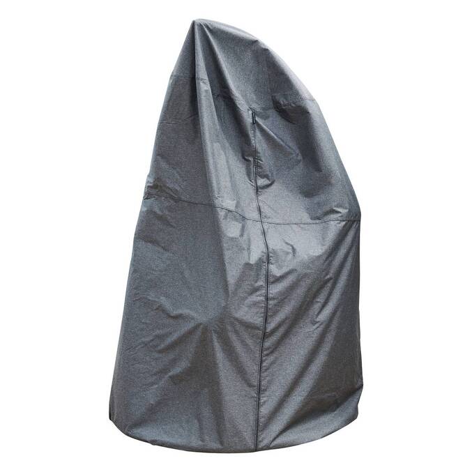 Capa de proteção HAMBO para cadeira suspensa tipo ovo Cinzento 205 x 125 x 125 cm - Poliéster Cinza