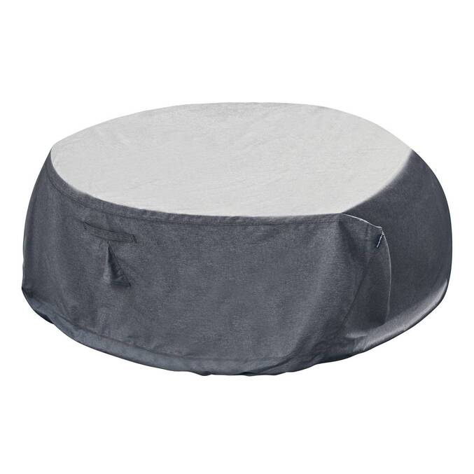 Capa de proteção HAMBO para mesa redonda Cinza 200 x 200 x 80 cm - Poliéster Cinza
