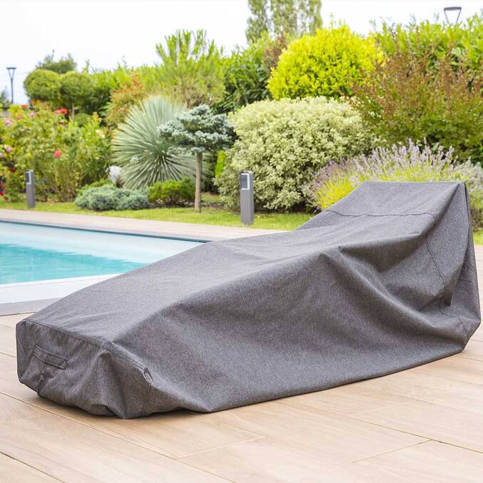 Capa de proteção HAMBO para espreguiçadeira Cinza L 235 x 90 x 60 cm - Poliéster14