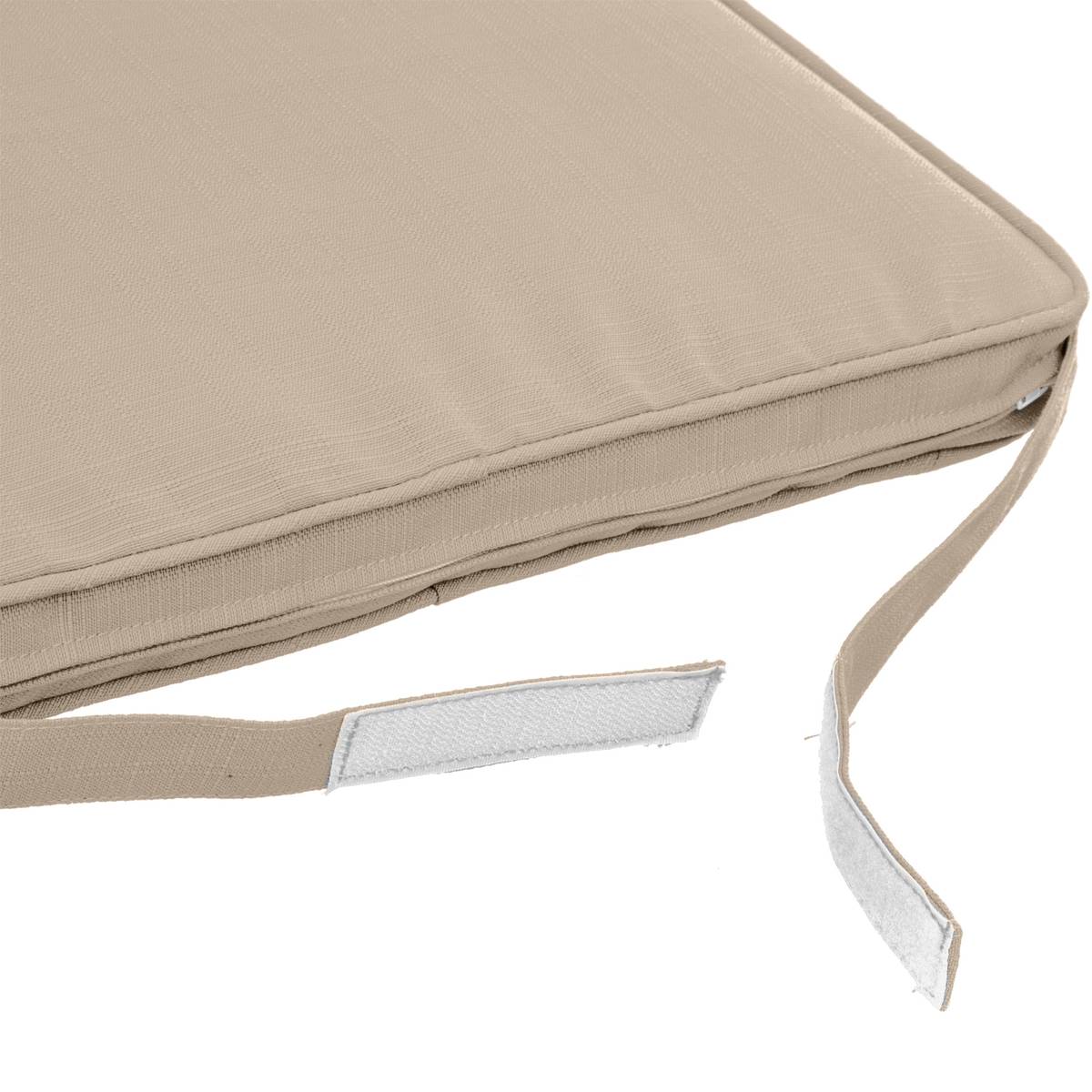 Almofada de cadeira com velcro KORAI Trigo 40 x 40 cm - Poliéster Trigo