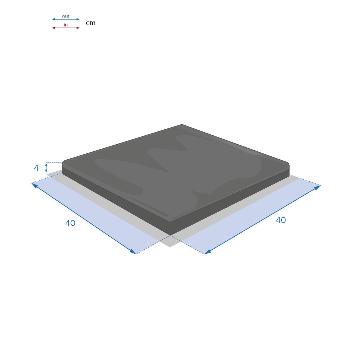 Almofada de cadeira com velcro KORAI Trigo 40 x 40 cm - Poliéster Trigo