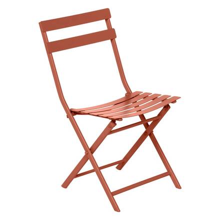 Cadeira de jardim dobrável GREENSBORO Âmbar Aço com tratamento epóxi, Tratamento antiferrugem reforçado