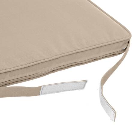 Almofada de cadeira com velcro KORAI Trigo 40 x 40 cm - Poliéster