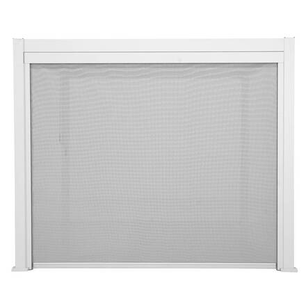 Toldo EVORA Cinza claro / Branco Para EVORA Lado 3 m - 2,7 m - Alumínio, Texaline