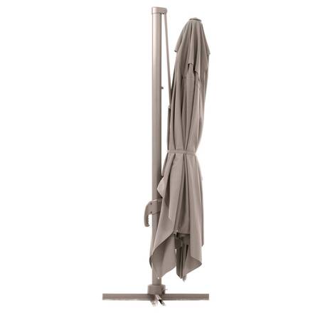 Guarda-sol lateral quadrado inclinável MELHIA Linho / Argila 3 x 3 m - Alumínio tratado com epóxi, Aço, Olefina