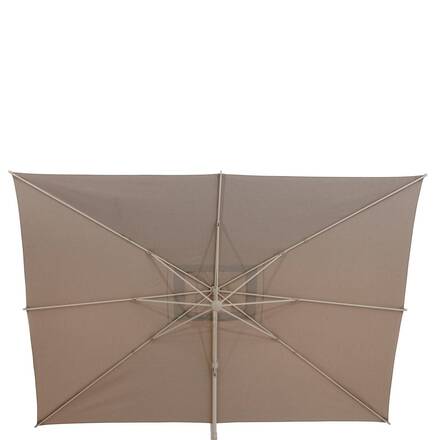 Guarda-sol lateral retangular inclinável MELHIA Linho / Argila 4 x 3 m - Alumínio tratado com epóxi, Aço, Olefina
