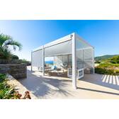 Toldo EVORA Cinza claro / Branco Para EVORA Lado 3 m - 2,7 m - Alumínio, Texaline Cinza claro / Branco