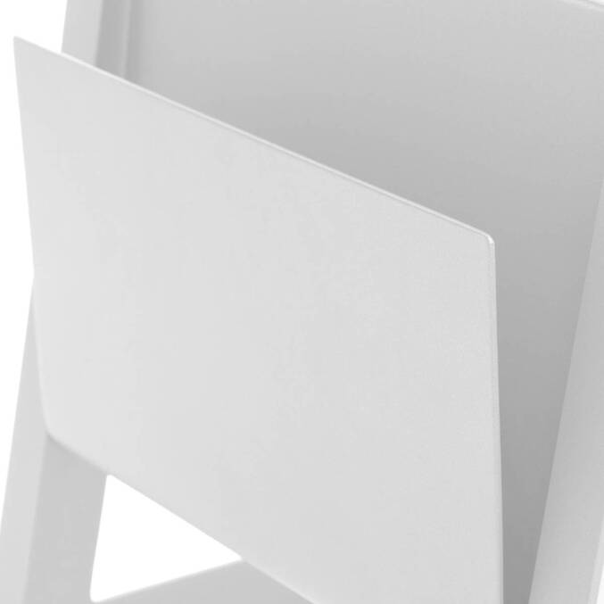 Mesa auxiliar de jardim quadrada ALLURE Branca 55 x 45 x 55 cm - Alumínio tratado com epóxi Branco