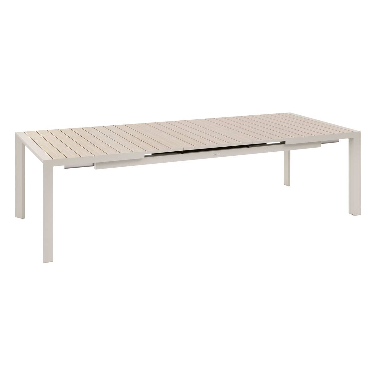 Mesa de jardim ÉVASION Linho / Argila 10 lugares - Alumínio tratado com epóxi Linho / Argila