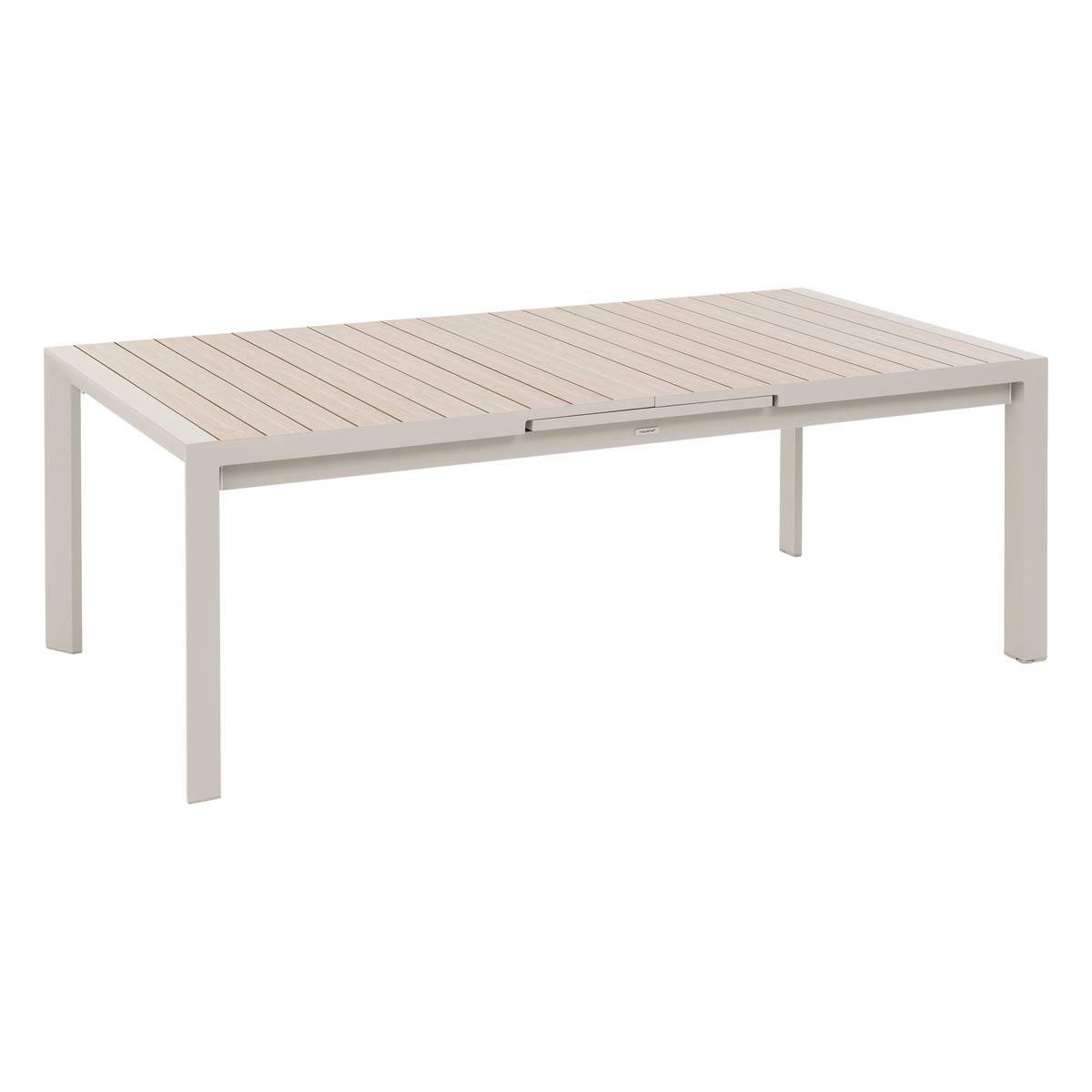Mesa de jardim ÉVASION Linho / Argila 10 lugares - Alumínio tratado com epóxi Linho / Argila