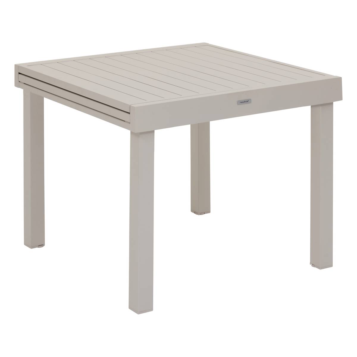 Mesa de jardim extensível PIAZZA Argila 8 lugares - Alumínio tratado com epóxi Argila