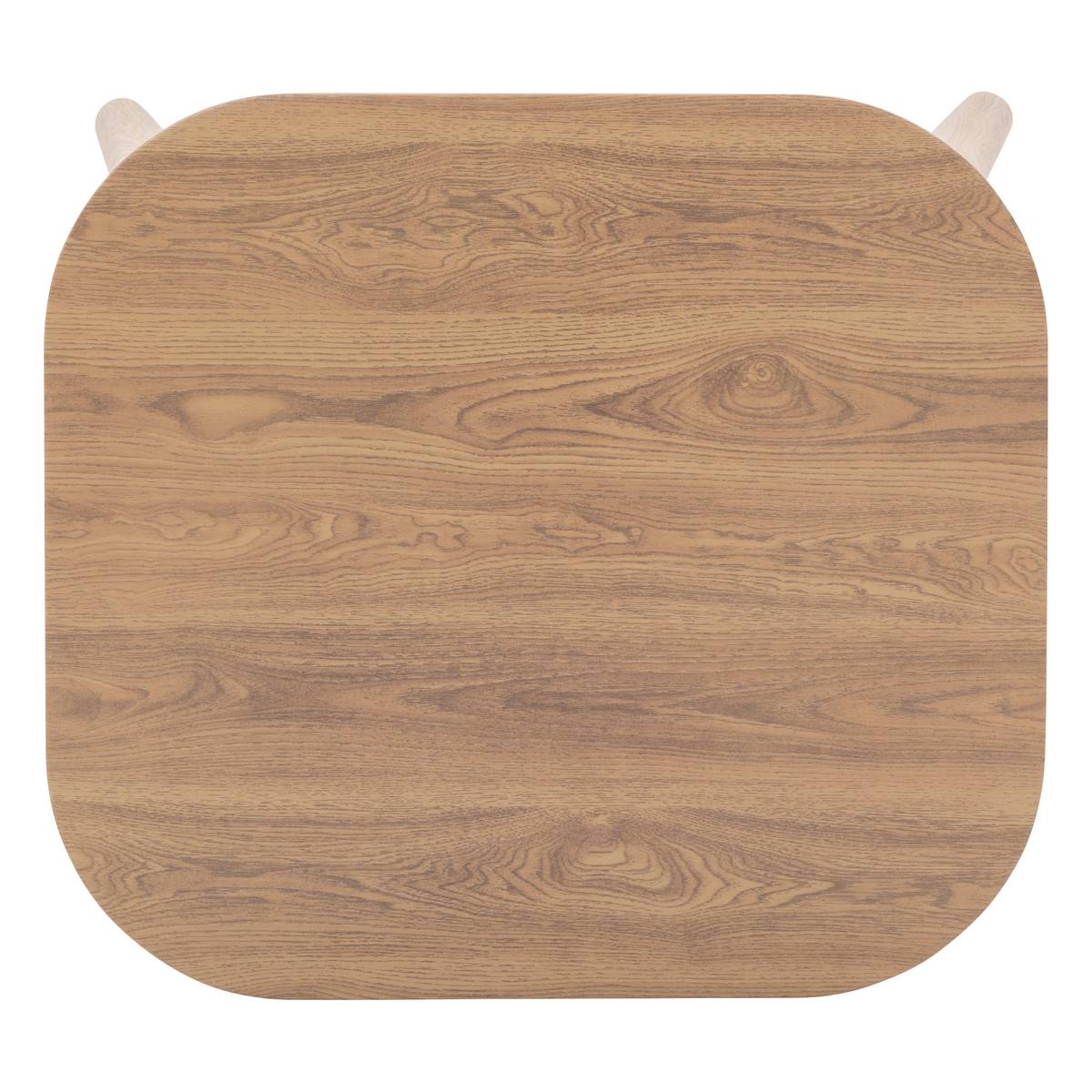 Mesa de centro de jardim retangular MANISSA efeito madeira 60 x 55 x 28 cm - Alumínio tratado com epóxi Efeito madeira