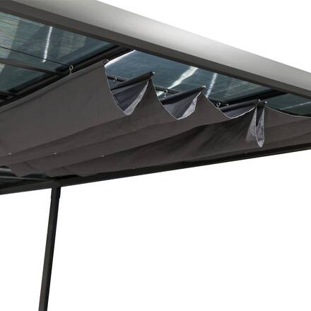 Tela de pérgola ENOLIE Ardósia Para ENOLIE 4 x 3,5 m - C. 285 x A. 13 cm - Poliéster