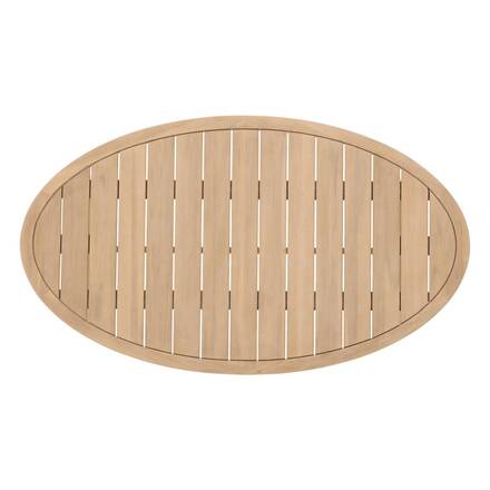 Conjunto de jardim PAPOUASIE Acácia 5 lugares - Acácia certificada FSC®, Poliéster