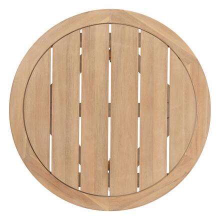 Mesa auxiliar de jardim redonda PAPOUASIE em acácia 55 x 51 cm - Acácia certificada FSC®